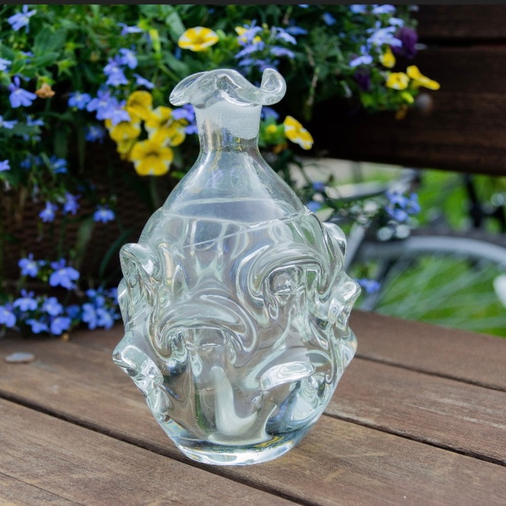 Vintage Handblown Glass Decanter, 1960